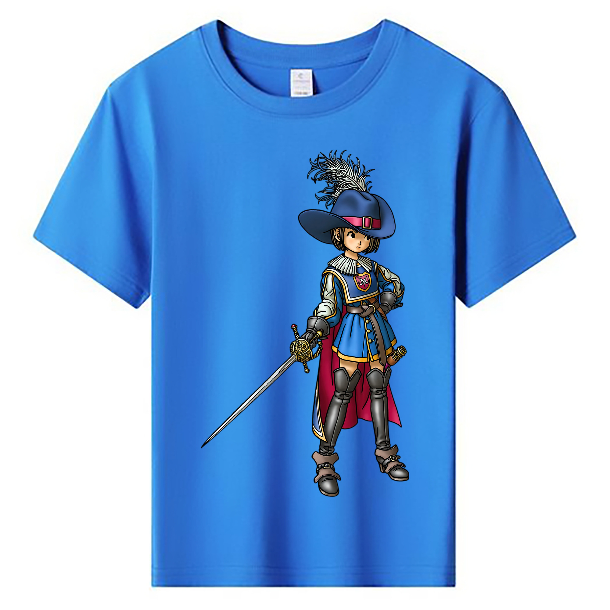 （画像用） ドラゴンクエスト Doragon Kuesuto Dragon Quest 綿100％キッズTシャツ（フロントプリント）